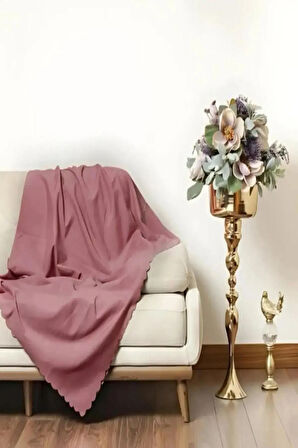 Şönil Kumaş Düz Desen Çift Taraflı Koltuk Örtüsü / Çekyat Örtüsü 175 x 215 Ebat