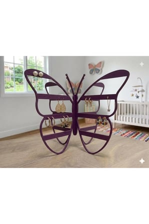 Modern Mor Küpe Standı, 108 Delikli Takı Düzenleyici, Takı Standı , 4 bölmeli Küpe Organizer