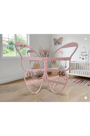 Modern Pembe Küpe Standı, 108 Delikli Takı Düzenleyici, Takı Standı , 4 bölmeli Küpe Organizer