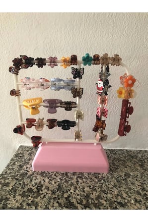 Saç Tokası Tutucu Stand, Minik Saç Tokası Standı, Renk Seçeneği Mevcut Organizer