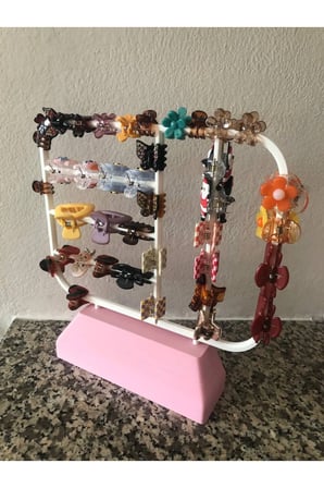 Saç Tokası Tutucu Stand, Minik Saç Tokası Standı, Renk Seçeneği Mevcut Organizer