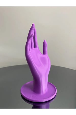 18 CM Mor Dekoratif Beyaz El Takı Mankeni, Yüzük Standı, Ürün Sergileme Standı, Organizer