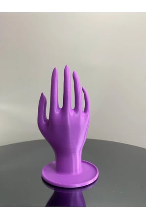 18 CM Mor Dekoratif Beyaz El Takı Mankeni, Yüzük Standı, Ürün Sergileme Standı, Organizer