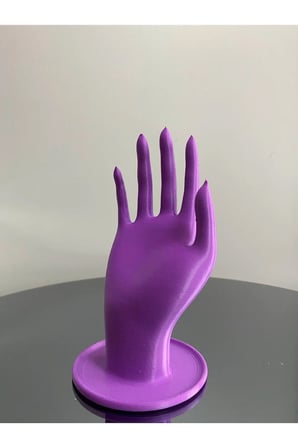 18 CM Mor Dekoratif Beyaz El Takı Mankeni, Yüzük Standı, Ürün Sergileme Standı, Organizer