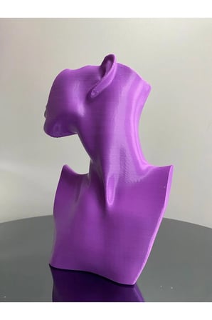 Mor Renk Dekoratif Takı Mankeni Standı 23 cm Takı Organizer Mücevher Küpe Kolye Sergileme
