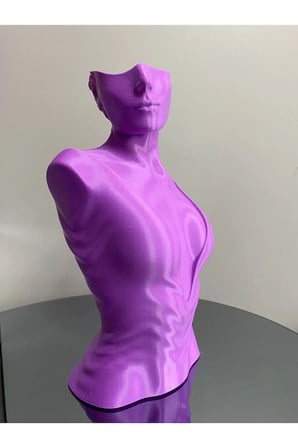 Mor Renk Dekoratif Takı Mankeni Teşhir Standı 30 cm Takı Organizer Mücevher Küpe Kolye Sergileme