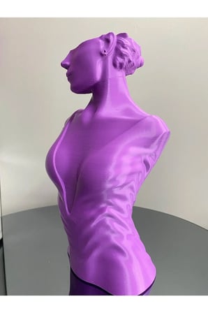 Mor Renk Dekoratif Takı Mankeni Teşhir Standı 30 cm Takı Organizer Mücevher Küpe Kolye Sergileme