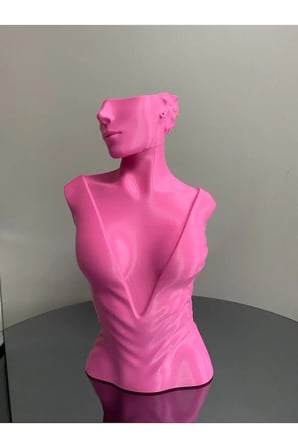 Pembe Renk Dekoratif Takı Mankeni Teşhir Standı 30 cm Takı Organizer Mücevher Küpe Kolye Sergileme