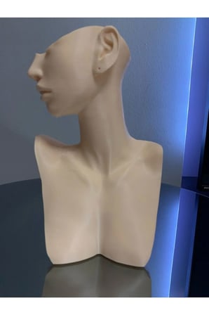 21 Cm Bej Kolye Küpe Takı Standı, Takı Mankeni, Kadın Figürü Takı Organizer Mağazalara Evlere