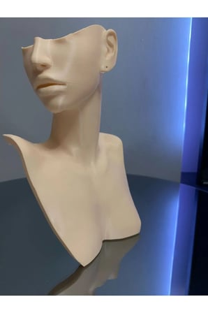 21 Cm Bej Kolye Küpe Takı Standı, Takı Mankeni, Kadın Figürü Takı Organizer Mağazalara Evlere