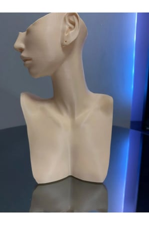 21 Cm Bej Kolye Küpe Takı Standı, Takı Mankeni, Kadın Figürü Takı Organizer Mağazalara Evlere