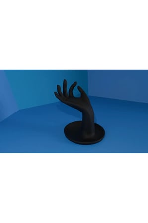 18 CM Dekoratif Siyah El Takı Mankeni, Yüzük Kolye Küpe, Bileklik, Ürün Sergileme Standı, Organizer