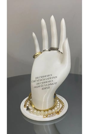 18 CM Dekoratif Beyaz El Takı Mankeni, Yüzük Standı, Ürün Sergileme Standı, Organizer