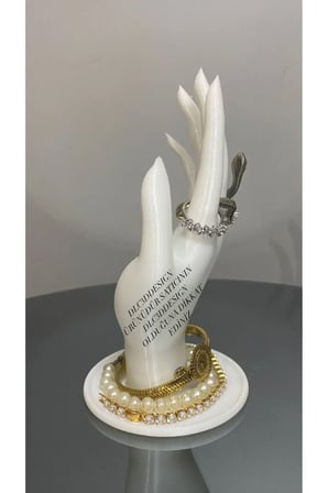 18 CM Dekoratif Beyaz El Takı Mankeni, Yüzük Standı, Ürün Sergileme Standı, Organizer