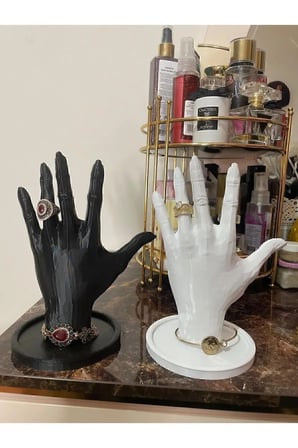 4lü Set Dekoratif Takı Organizer Manken Standı Makyaj Mücevher Kolye Tasarım Sergi Yüzük 21 CM DLC3D