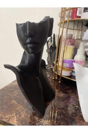 22 Cm Dekoratif takı organizer manken teşhir standı - ŞIK MAKYAJ MÜCEVHER KOLYE TASARIM SERGİ YÜZÜK