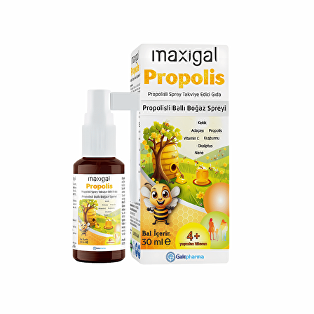 Maxigal Propolisli Ballı Boğaz Spreyi 30 Ml