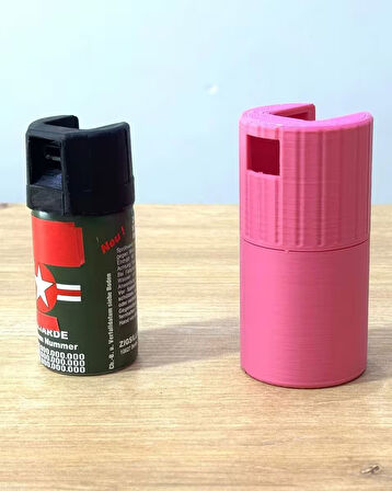 Bayanlar için PEMBE renk Biber gazı KILIFI 40ml (biber gazı satışı yoktur sadece kılıftır)