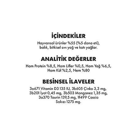 Pro Performance Ultra Premium Dana Etli Yetişkin Kedi Konservesi 6 Adet 400 Gr 