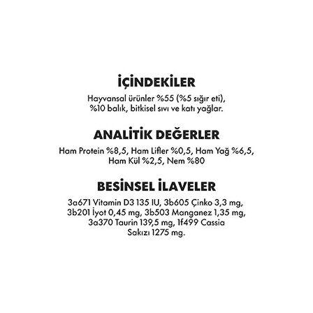 Pro Performance Ultra Premium Biftekli Yetişkin Kedi Konservesi 12 Adet 400 Gr 