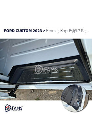 F. Custom Tek Sürgülü 2023> Krom Iç Kapı Eşiği 3 Kapı Paslanmaz Çelik