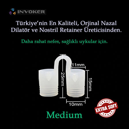 Horlama Önleyici Nazal Dilatör Burun İçi Silikon Apne Aparatı Nostril Burun Nefes Açıcı Silikon Medium