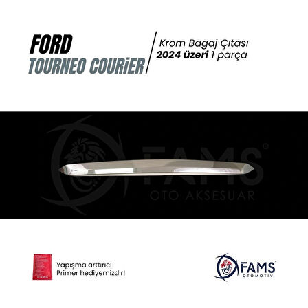 Ford Tourneo Courier Krom Bagaj Çıtası 2024 Üzeri Paslanmaz Çelik