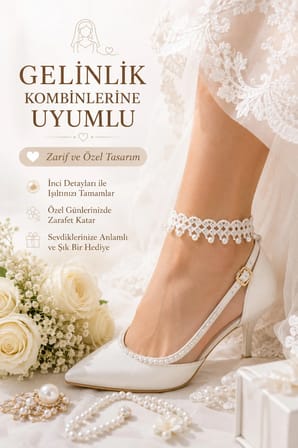 El Örgüsü Halhal Kadın Ayak Bilekliği Boncuklu İnci renkli gelinlik Detaylı Bohem Yazlık Ayarlanabilir Halhal