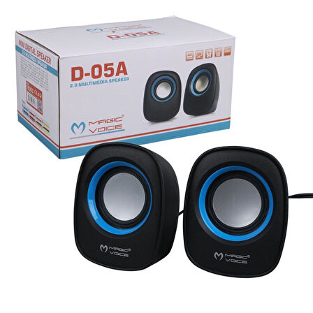  D-05a Mi̇ni̇ 5 Watt 4 Ohm Multi̇medi̇a 1+1 Usb Speaker - Hoparlör