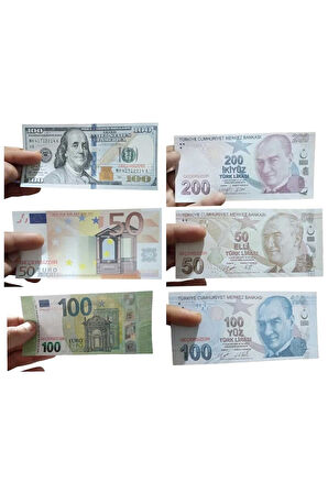 1000 Adet Euro ,tl Ve Dolar Karma Geçersiz Sahte Düğün Film Dizi Paraları