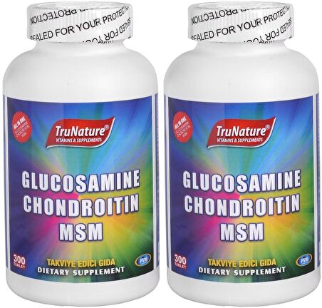 Trunature Glukozamin Kondroitin Msm 2x300 Tablet Glucosamine Chondroitin 