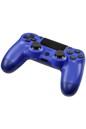 Premium PS4 Oyun Kolu Kablolu&Kablosuz Mavi Bluetoothlu Bilgisayar Uyumlu Kol GamePad Joystick