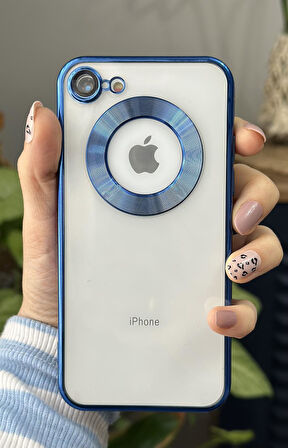 İPHONE XR UYUMLU OMEGA LAZER KESİM YUMUŞAK KILIF KAMERA KORUMALI ŞIK TASARIM SİLİKON ŞEFFAF KENAR SİERRA MAVİ