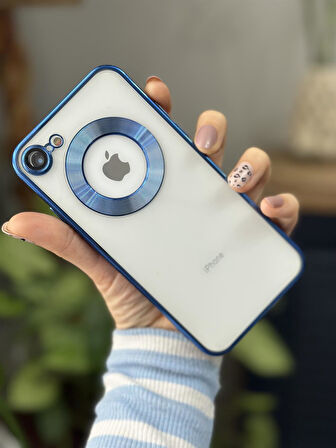 İPHONE XR UYUMLU OMEGA LAZER KESİM YUMUŞAK KILIF KAMERA KORUMALI ŞIK TASARIM SİLİKON ŞEFFAF KENAR SİERRA MAVİ