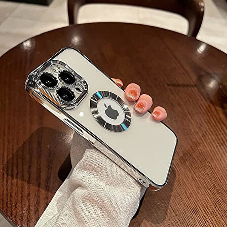 İPHONE XR UYUMLU OMEGA LAZER KESİM YUMUŞAK KILIF KAMERA KORUMALI ŞIK TASARIM SİLİKON ŞEFFAF KENAR GOLD