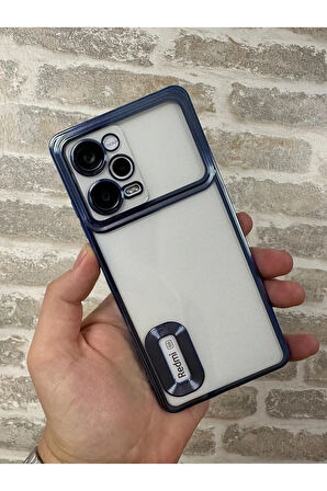 XİAOMİ NOTE 12 5G UYUMLU OMEGA LAZER KESİM YUMUŞAK KILIF KAMERA KORUMALI ŞIK TASARIM SİLİKON ŞEFFAF KENAR GÜMÜŞ