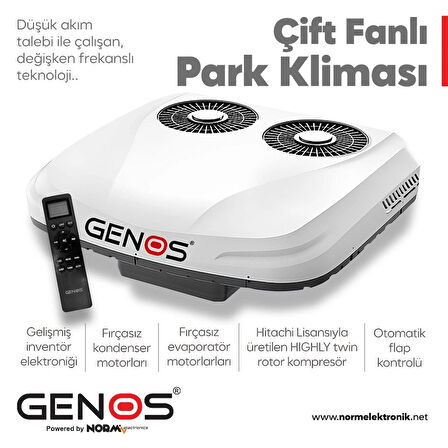 Genos 12V Çift Fanlı Park Kliması