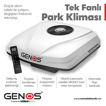 Genos 12V Tek Fanlı Park Kliması