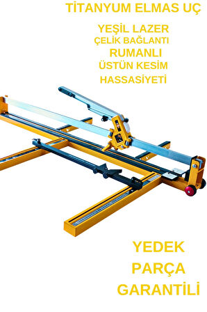 Onon 120 cm Seramik Fayans ve Granit Kesim Makinesi - Yeşil Lazer Teknolojisi Hassas Kesim  