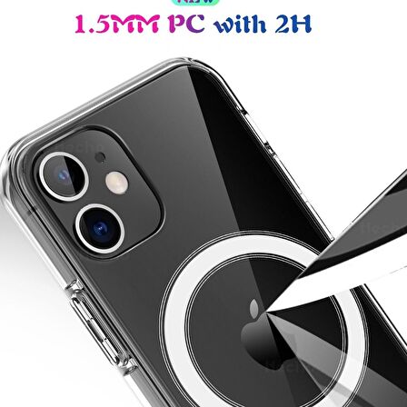 Smcase iPhone 12 Kılıf Coss Wireless Destekli Hibrit Silikon