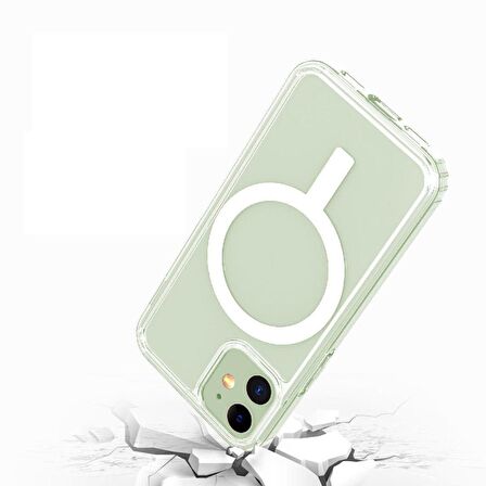 Smcase iPhone 12 Kılıf Coss Wireless Destekli Hibrit Silikon