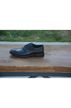 BerenniM561 Erkek Kışlık Kundura Hakiki Deri  Kauççuk Taban Bağlı