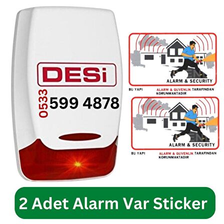 Desi Dummy Caydırıcı Siren Sahte Siren Alarm Kutusu Sahte Alarm