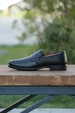 Erkek Mevsimlik Kundura Hakiki Deri  Kauççuk Taban  Bağsız