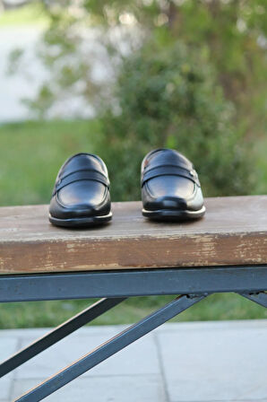 Erkek Mevsimlik Kundura Hakiki Deri  Kauççuk Taban  Bağsız