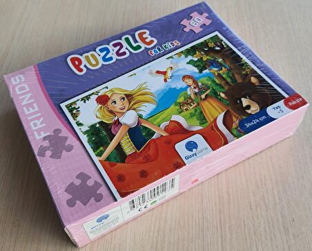 Gizzy Game Puzzle For Kids - Friends 60 Parçe (+5)