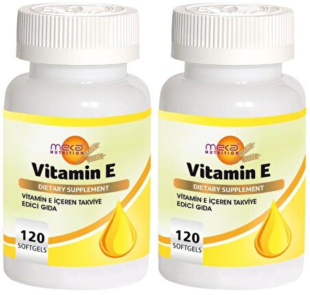 Vitamin E 267 Mg 2x120 Softgel E Vitamini 400 IU