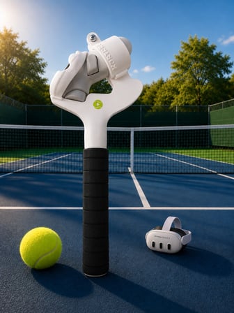 Meta Quest 3 / 3S uyumlu VR Gözlük Tenis Raketi Adaptör /  Raket Grip Aparat