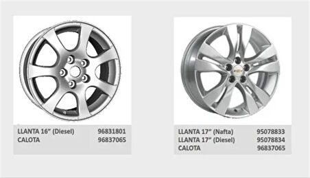 Chevrolet Cruze Jant Göbeği Orijinal GM