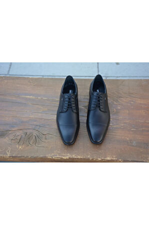 BerenniM293 Erkek Mevsimlik Kundura Hakiki Deri  Kauççuk Taban Bağlı